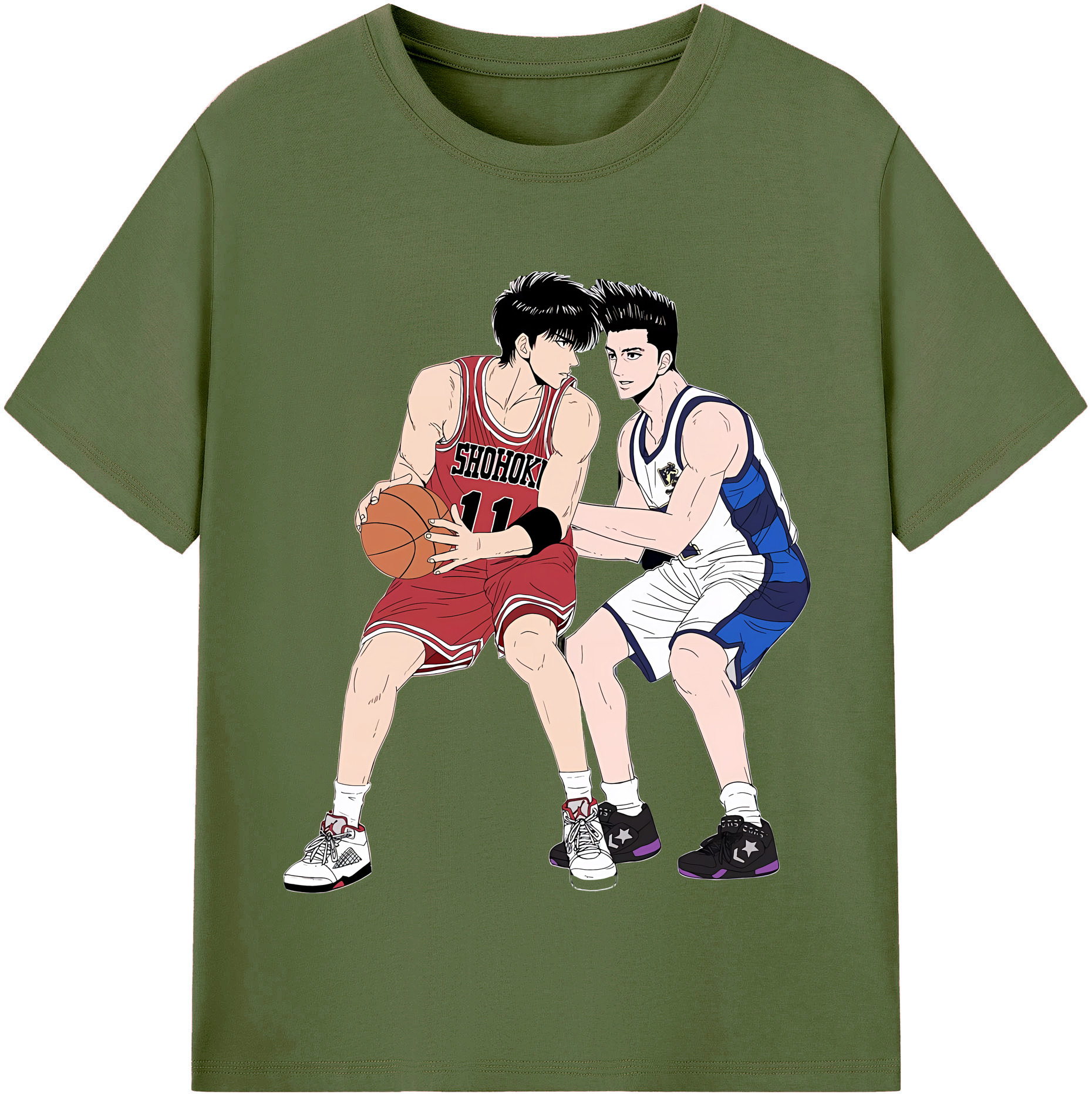 （画像用） SLAM DUNK／スラムダンク 綿100％半袖Tシャツ（フロントプリント）